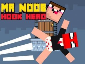 Mr Noob Hook Hero - Free Swinging Adventure Game